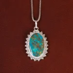 گردنبند فیروزه زنانه کد 30377