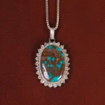 گردنبند فیروزه زنانه کد 30378