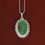 گردنبند فیروزه زنانه کد 30379