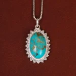 گردنبند فیروزه زنانه کد 30381