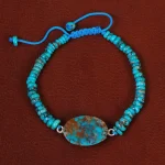 دستبند فیروزه خزامه کد 30407