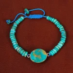 دستبند فیروزه خزامه کد 30409