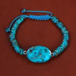 دستبند فیروزه خزامه کد 30416