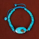 دستبند فیروزه خزامه کد 30418