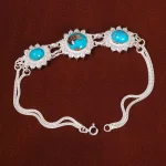 دستبند فیروزه زنانه کد 30479