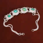 دستبند فیروزه زنانه کد 30481