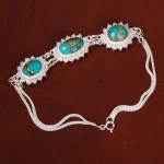 دستبند فیروزه زنانه کد 30483