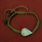 دستبند فیروزه زنانه کد 30494