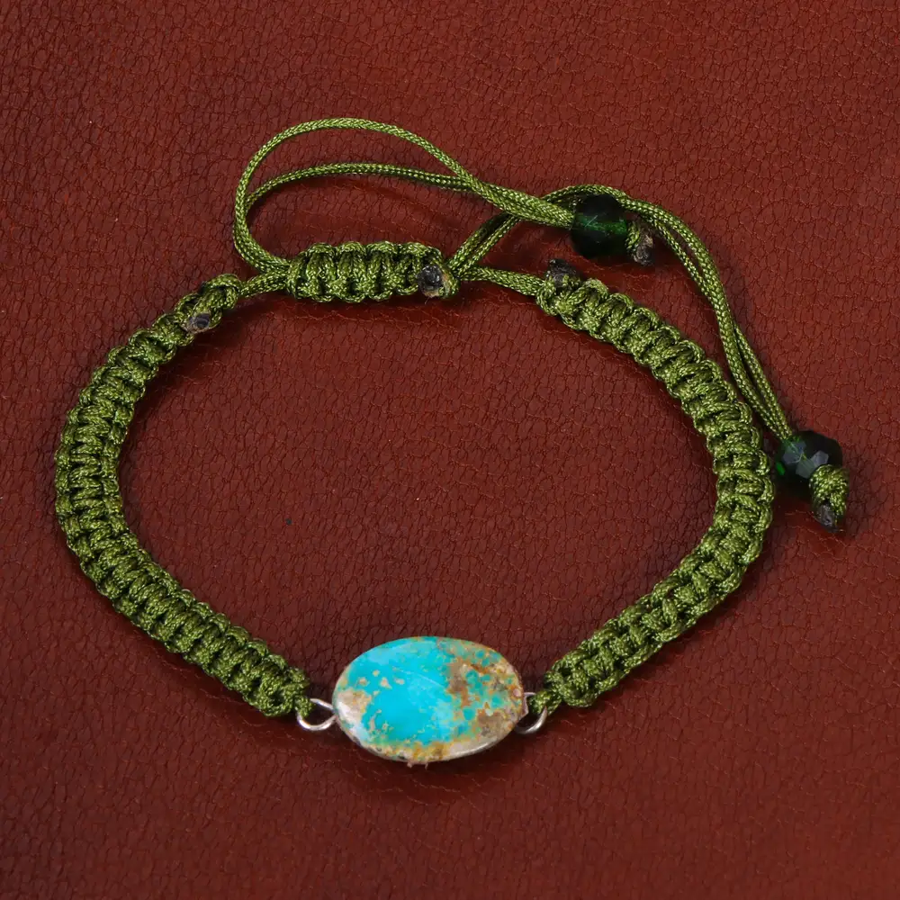 دستبند فیروزه زنانه کد 30495