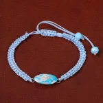 دستبند فیروزه زنانه کد 30502