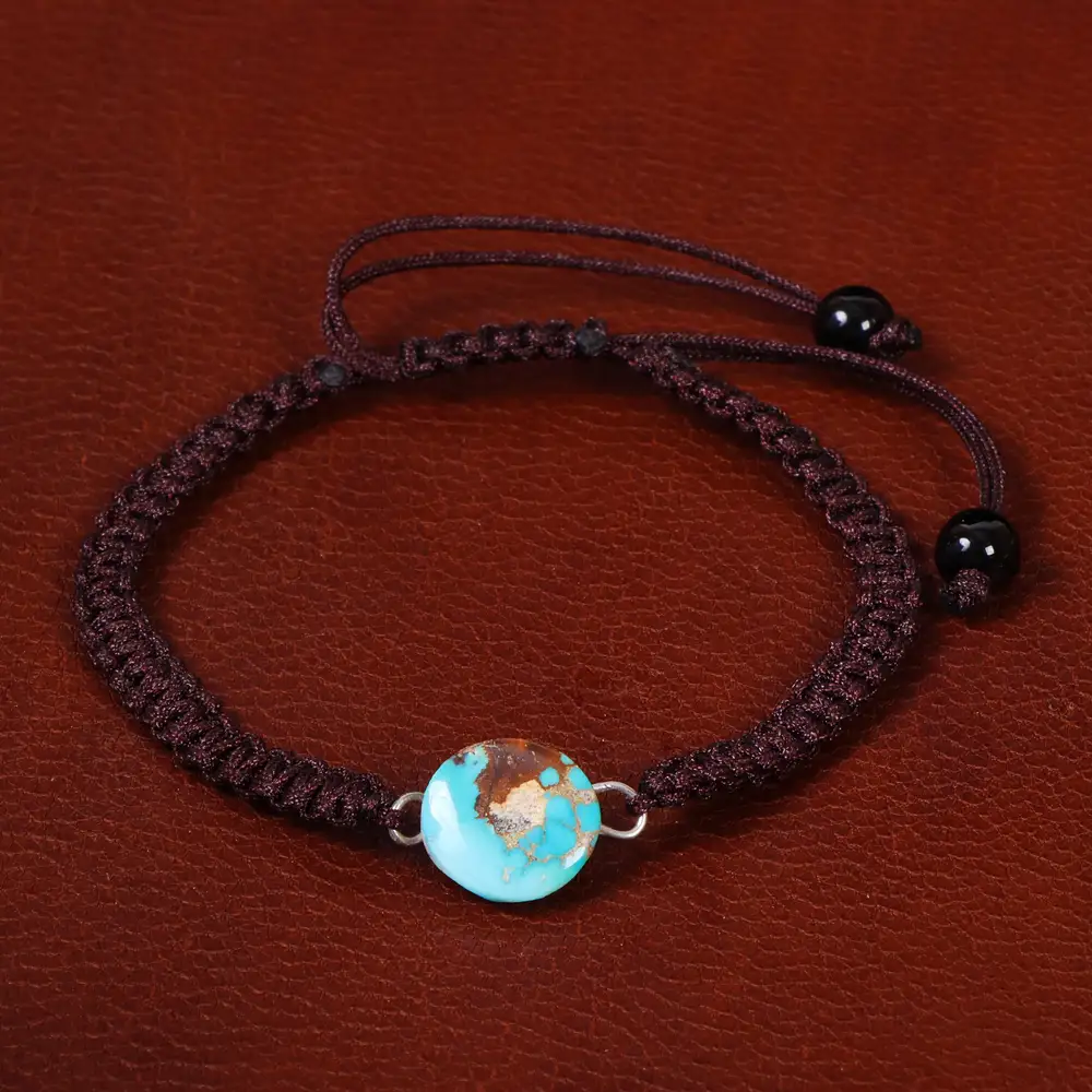 دستبند فیروزه زنانه کد 30508