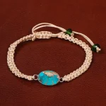 دستبند فیروزه زنانه کد 30511