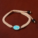 دستبند فیروزه زنانه کد 30513