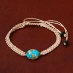 دستبند فیروزه زنانه کد 30514