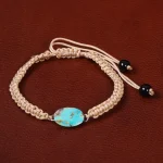 دستبند فیروزه زنانه کد 30515