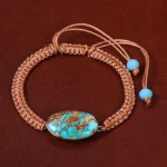 دستبند فیروزه زنانه کد 30518