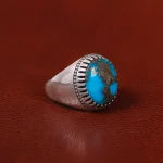 انگشتر فیروزه شجری مردانه کد 30531