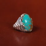 انگشتر فیروزه شجری مردانه کد 30542