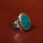 انگشتر فیروزه شجری مردانه کد 30562