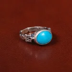 انگشتر فیروزه عجمی مردانه کد 30564