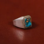 انگشتر فیروزه شجری مردانه کد 30567