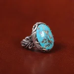 انگشتر فیروزه شجری مردانه کد 30574