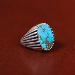 انگشتر فیروزه شجری مردانه کد 30581