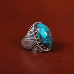 انگشتر فیروزه شجری مردانه کد 30588