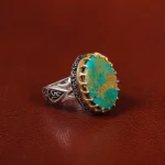انگشتر فیروزه شجری مردانه کد 30591