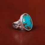 انگشتر فیروزه شجری مردانه کد 30597