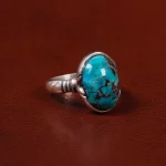 انگشتر فیروزه شجری مردانه کد 30622