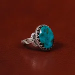 انگشتر فیروزه شجری مردانه کد 30627