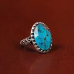 انگشتر فیروزه شجری مردانه کد 30631