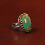 انگشتر فیروزه شجری مردانه کد 30632