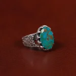 انگشتر فیروزه شجری مردانه کد 30642