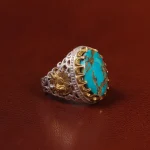 انگشتر فیروزه شجری مردانه کد 30650