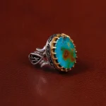 انگشتر فیروزه شجری مردانه کد 30661