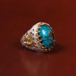 انگشتر فیروزه شجری مردانه کد 30667