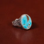 انگشتر فیروزه شجری مردانه کد 30692