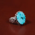 انگشتر فیروزه شجری مردانه کد 30693