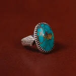 انگشتر فیروزه شجری مردانه کد 30696