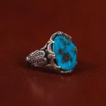 انگشتر فیروزه شجری مردانه کد 30722