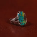 انگشتر فیروزه شجری مردانه کد 30725