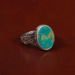 انگشتر فیروزه شجری مردانه کد 30734