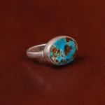 انگشتر فیروزه شجری مردانه کد 30741