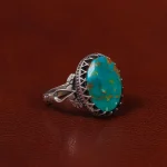 انگشتر فیروزه شجری مردانه کد 30748