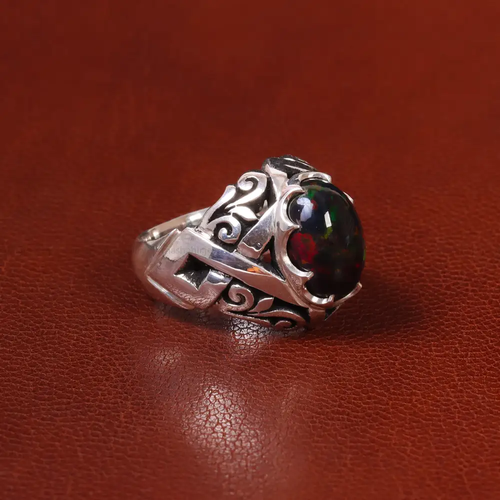 انگشتر اوپال مردانه کد 30766