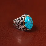 انگشتر فیروزه شجری مردانه کد 30773