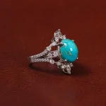 انگشتر فیروزه شجری زنانه کد 30778