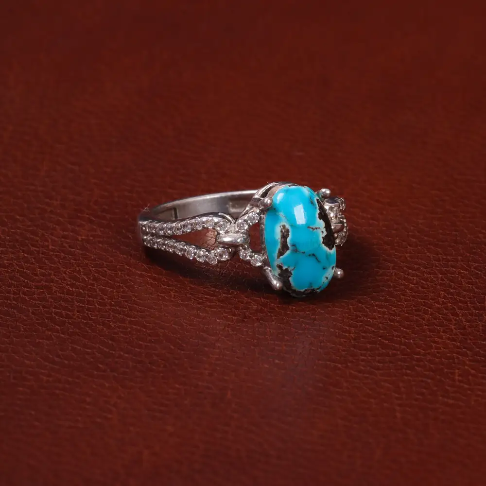 انگشتر فیروزه شجری زنانه کد 30780